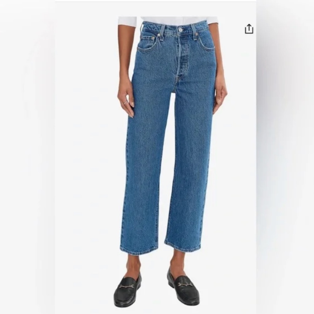 Levi’s Ribcage Straight Ankle Jeans  Size 27 - Picture 2 of 4